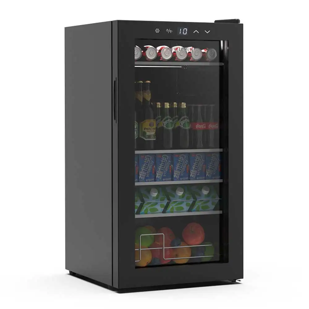 Refrigerador de vino de una sola puerta para el hogar, minirefrigerador de almacenamiento en frío, temperatura constante, Frigo Bar