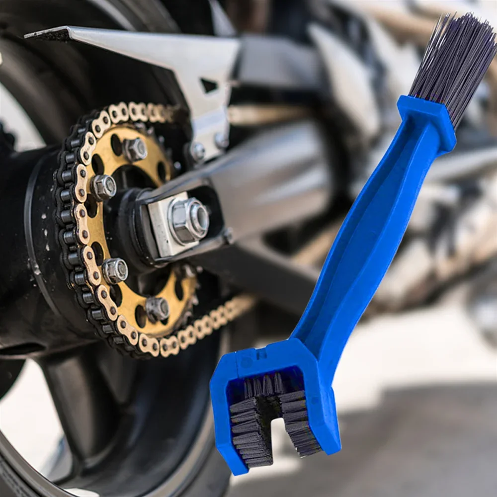 Cepillo Limpiador de Cadena para Motocicleta, Cepillo de Plástico para Bicicleta/Moto, Limpiador de Cadena, Herramienta de Limpieza para Exteriores, Accesorios para Motocicleta