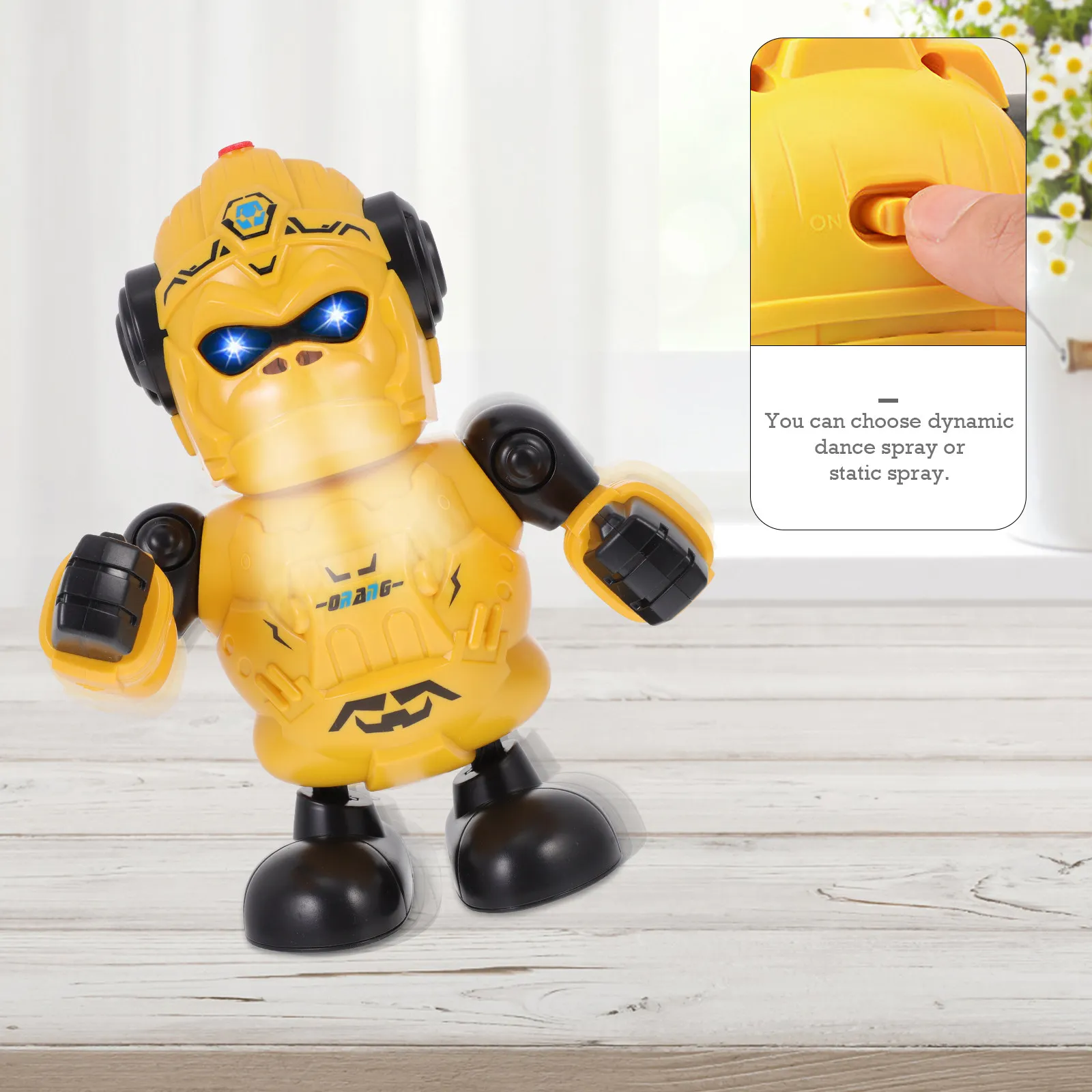 Robot électrique à pulvérisation, 1 pièce, amusant, créatif, durable, jouet éducatif pour enfant, robot dansant, cadeau, jouet robotique