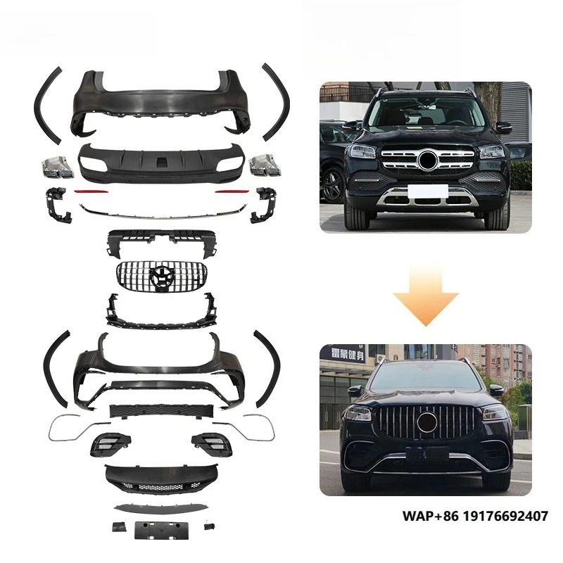 GBT Manufacture Mercedes GLS to 63 Upgrade Convert Kits Bumper Grill Fender Tuning Parts Body Kit for 2020-On Benz  GLS 450 X167