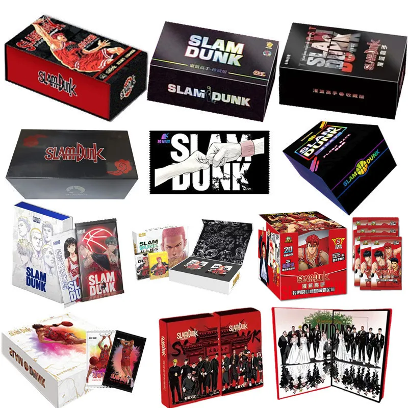 

New Japanese Anime Slam Dunk Collection Rare Battle Cards Box Child Kids Birthday Gift Game Collection Cards for Kid Toy Hobby