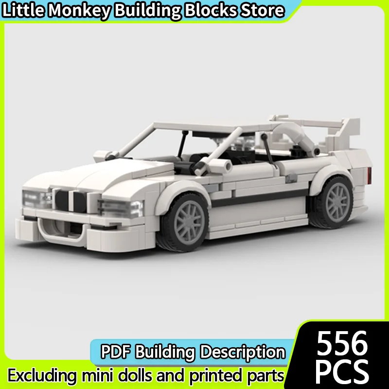 

Speed Racing Car Model MOC Building Bricks M3 E36 Compact Executive Car Modular Technology Children Holiday Gifts Assemble Toys