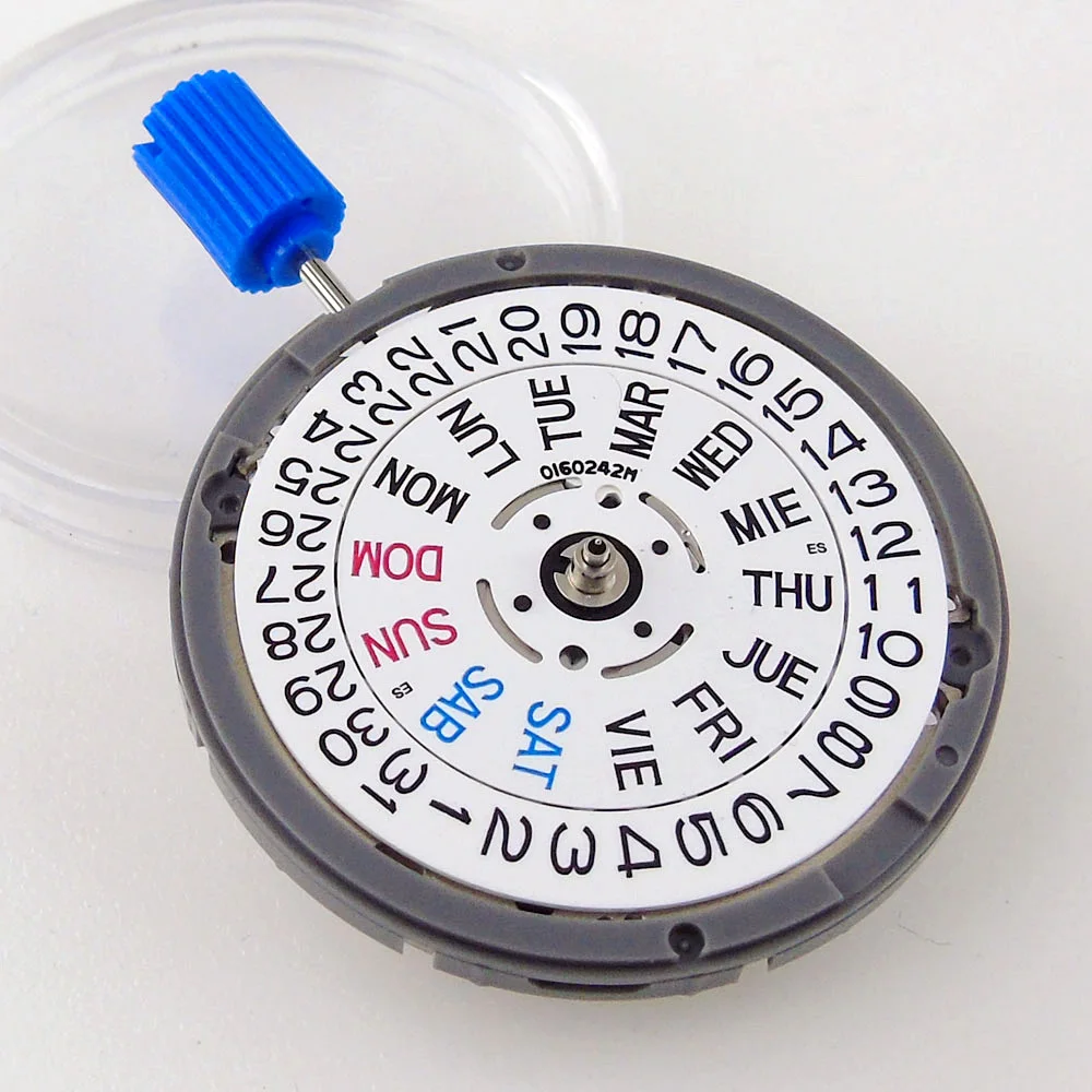 High Quality NH36 NH36A Automatic Mechanical Watch Movement Black White Date Window High Accuracy Watch Parts