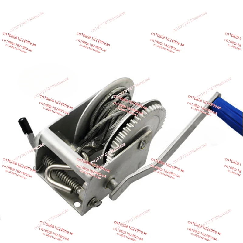 

Self-locking manual winch hoist, manual winch hand winch 2000 lbs pull