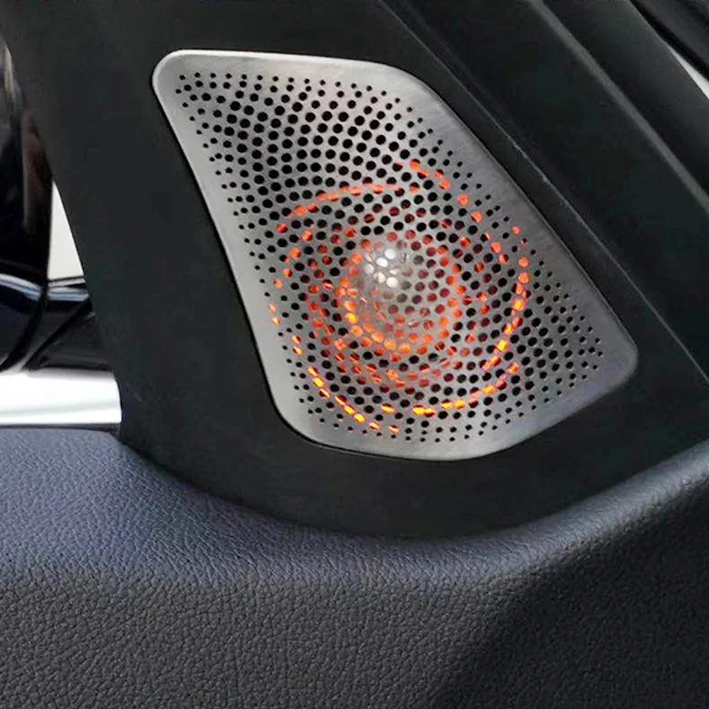 

LED Car Tweeter Speaker Cover For BMW G20 3 Series High Quality Front Door Loudspeaker With Hole Trim Panel Shell Interior