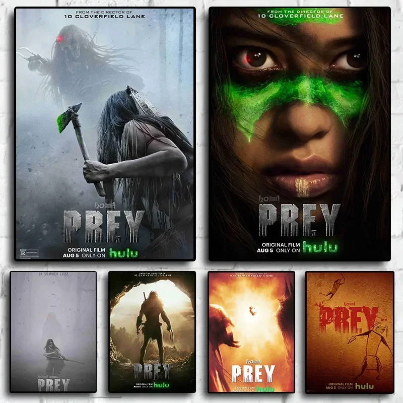 2023 New Movies The Predator Prey Poster Fiction Action Film Prints Canvas Painting Wall Art Pictures for Room Home Decoration
