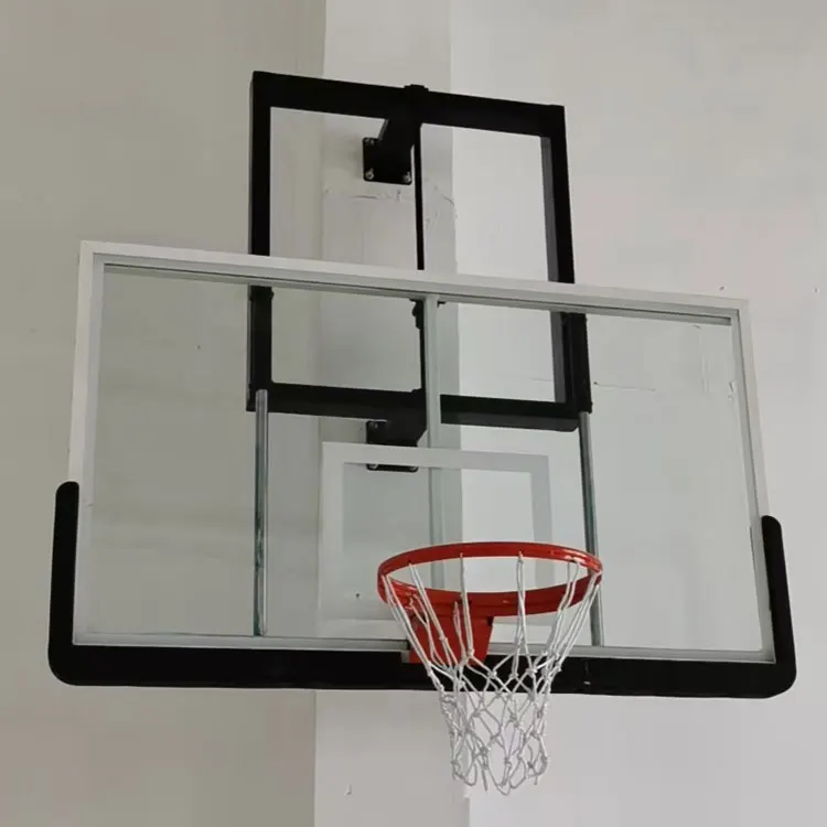

Standard 180*105 Basketball Backboard Electric Vertical Lifting Wall-Mounted Hoop