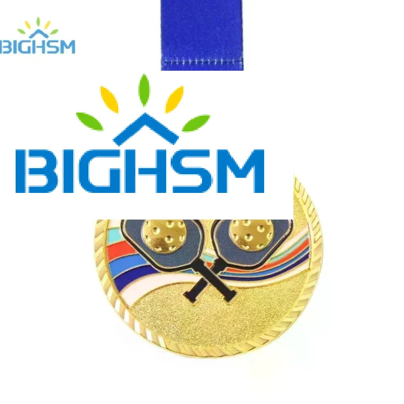 Pickleball Sports Medal Gold Silver Bronze Award Medal Enamel Painted Commemorative Prize For Tournament Competition Game Rewar