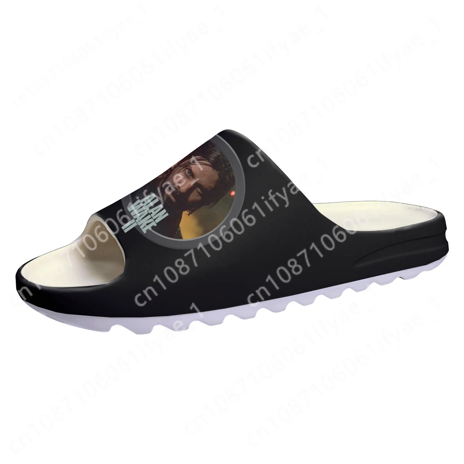 Alan Wake2 Custom Zachte Zool Sllippers 3d Game Heren Dames Tiener Mode Badkamer Huis Klompen Aangepaste Waterschoenen Op Sandalen