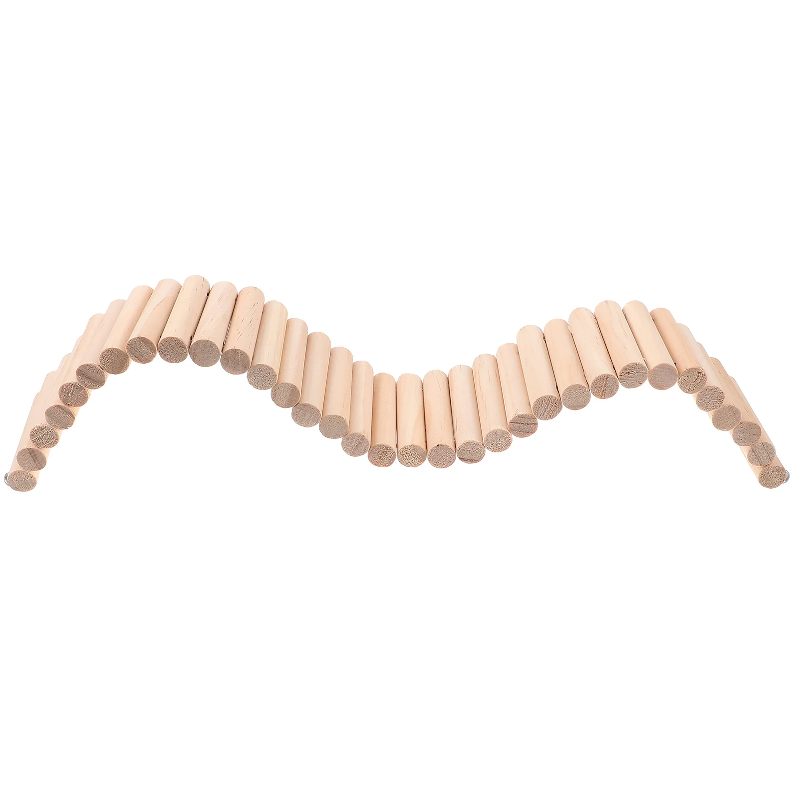 

Hamster Wooden Ladder Toy Pet Cage Small Flexible Ladder Chinchilla Resting Ladder Plaything hamster ladder