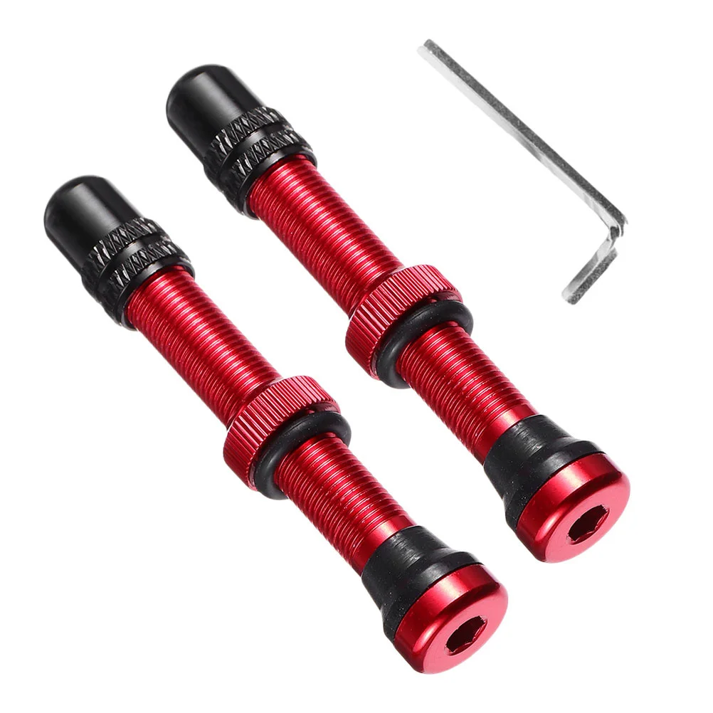 

1 Set Aluminum Alloy Tire Air-Valve Stems Caps Replacement For Tubeless Bike Tires American Style Cycling Accessories Wheel Stem