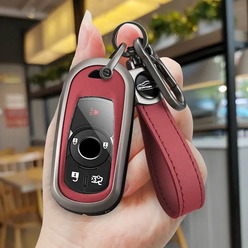 

Alloy Car Remote Key Case Cover Protect Shell Bag For Buick Envision Vervno GS 20T 28T Encore NEW LACROSSE Opel Astra K Auto