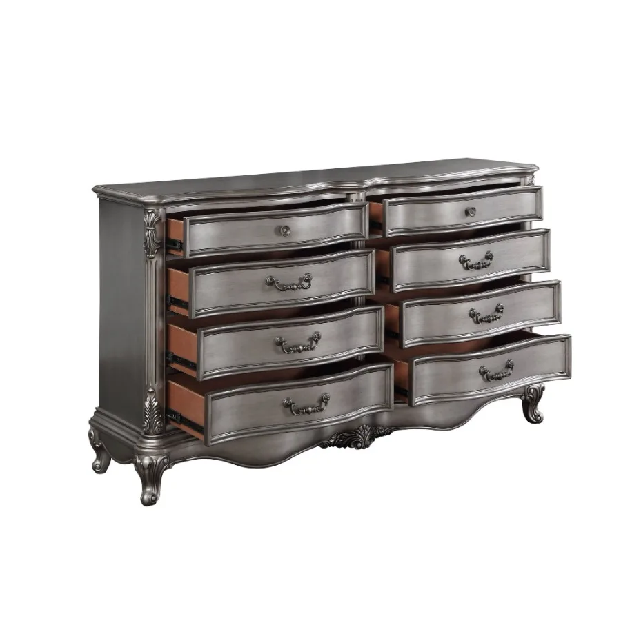Ariadne Antique Platinum Finish Dresser