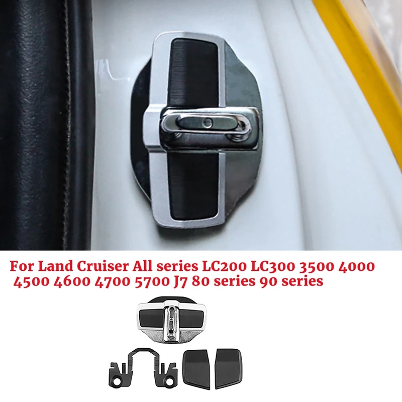 

Car TRD Door Stabilizer Latches Protector For Land Cruiser LC200 LC300 Camry Corolla Yaris Door Lock Buckle Covers