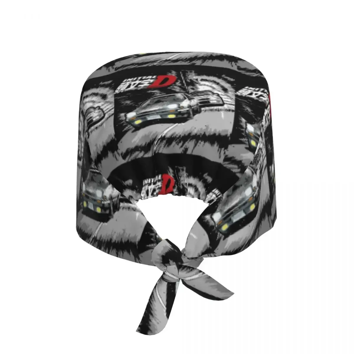 Initial D - Mountain Drift Racing AE86 Scrub Hat Doctor Working Surgical Cap Unisex Adjustable Nursing Caps for Dentist