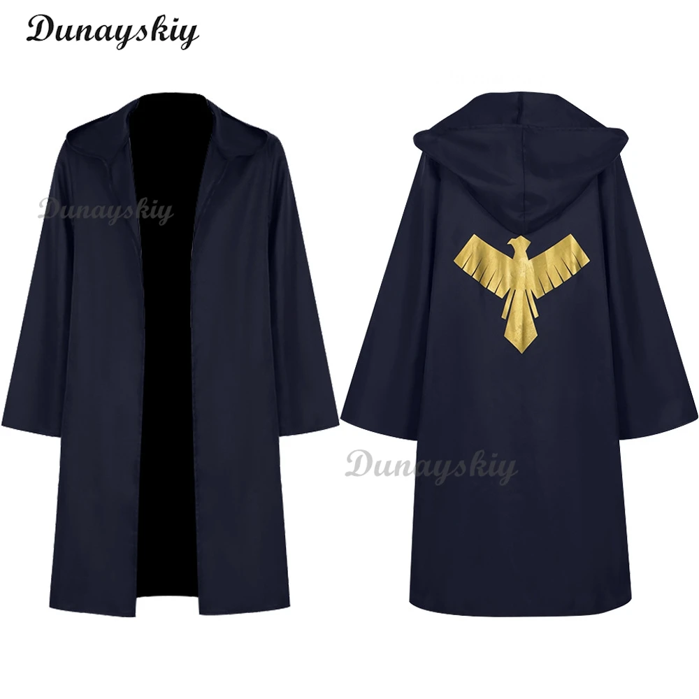 Anime Mashle Magic and Muscles Cosplay Costume Mash Lance Rayne Lemon Easton Magic Academy Uniform Blue Cloak Coat