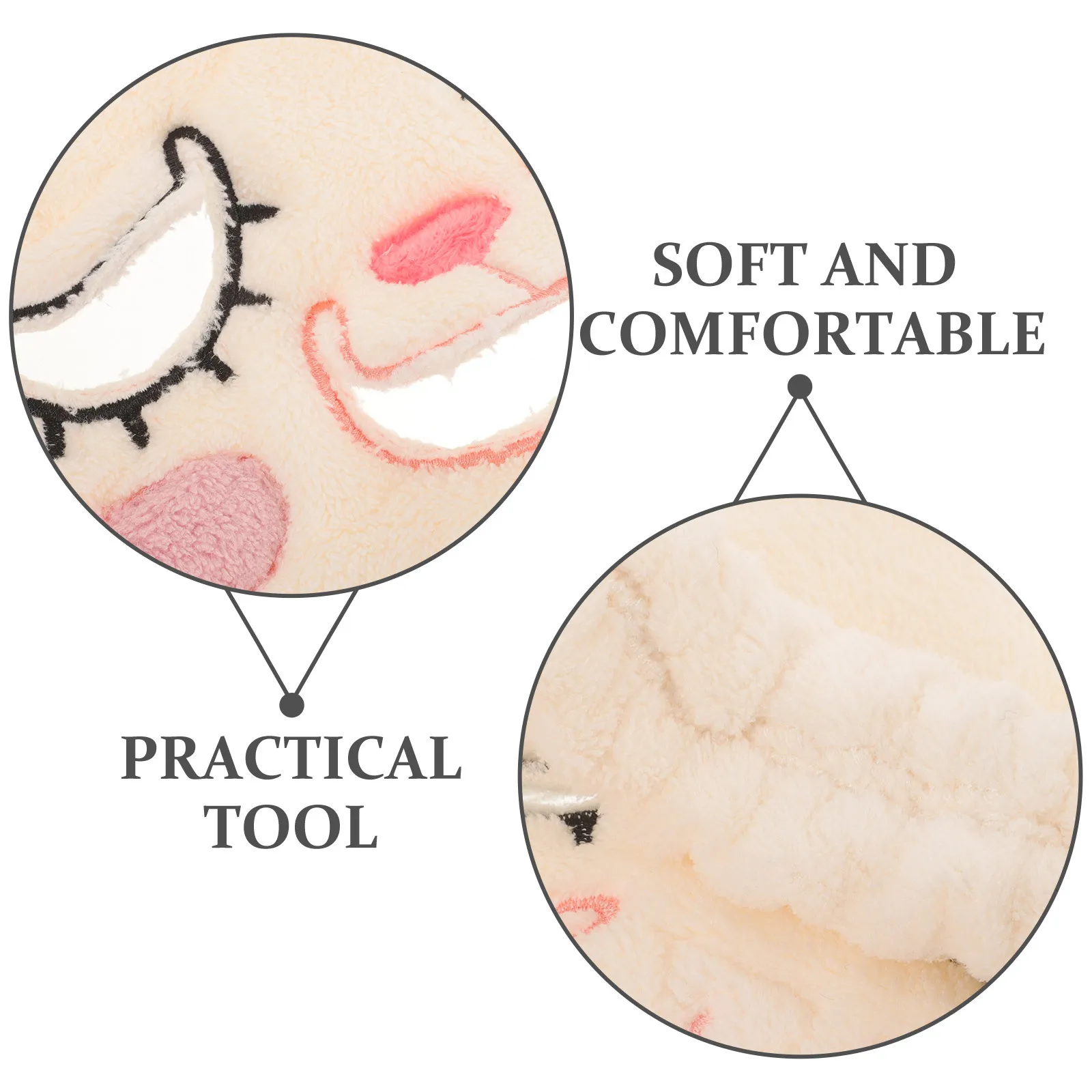 

Hot Compress Towel Face Mask Reusable Soft Polyester Fiber Fabric Cute Style Fixing Strap Facial Steamer Mask for Spa Facial