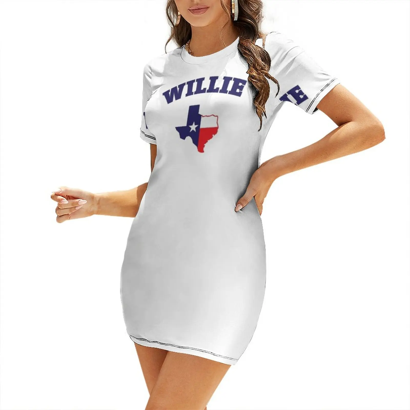 

Willie Short-Sleeved Dress Dress vintage women long dresses birthday dress for women luxury 2025 Bride dresses