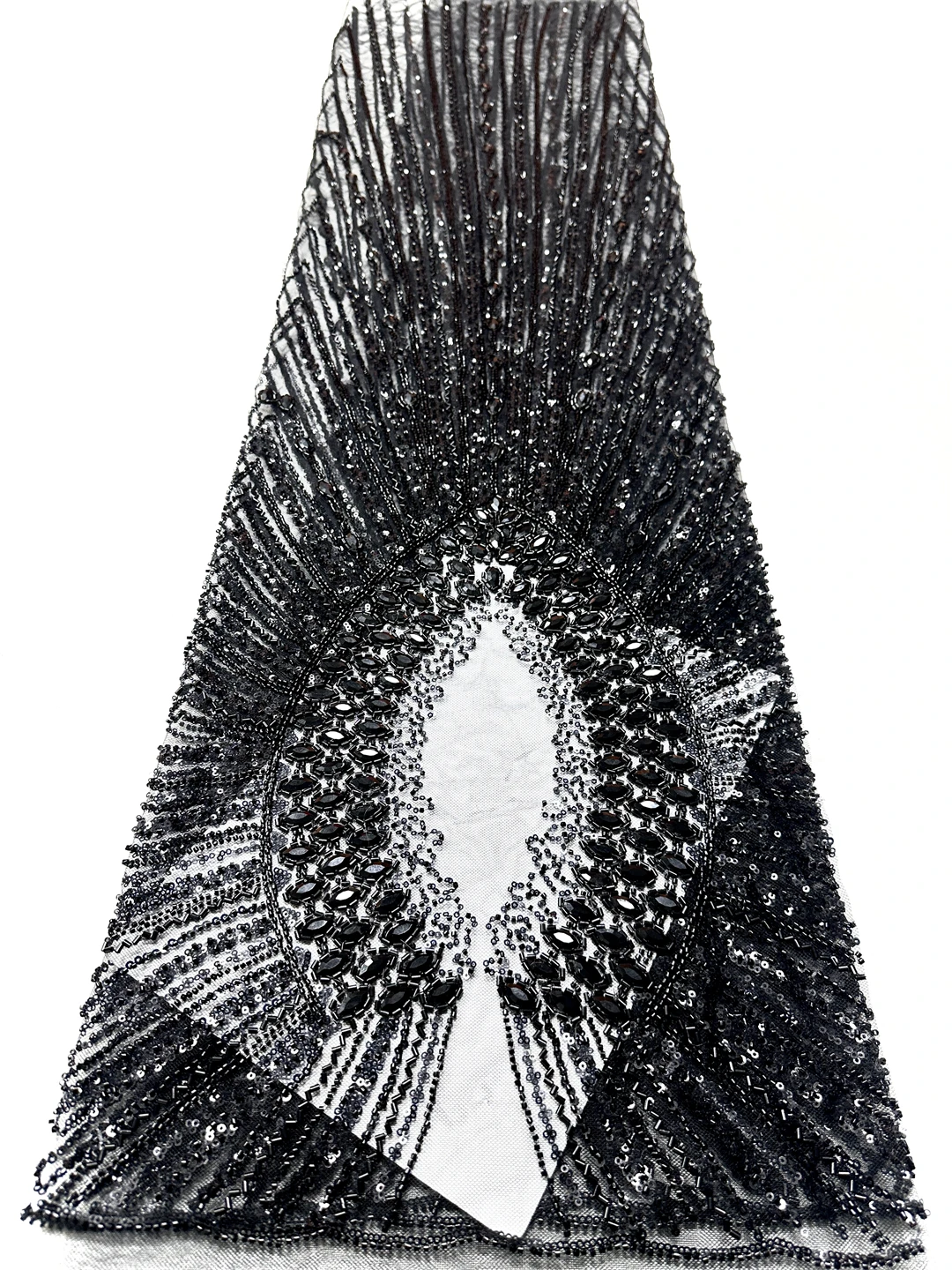 

Black African Beaded Groom Lace Fabric 2026 High Quality French Mesh Lace Fabric Sequins Nigerian Lace Fabrics for Wedding Dress