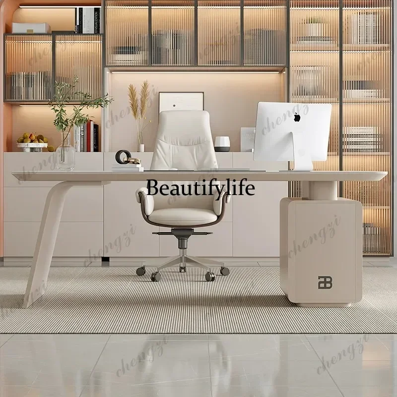 Long Luxury Modern Office Desk Executive Desktop Organizer Standing Office Desk Workbench Design