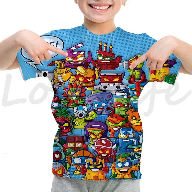 

Super Zings T Shirt Summer Short Sleeve Casual Tshirt Kids SuperTings T-shirt Baby Boys Girls Cartoon Tee Tops