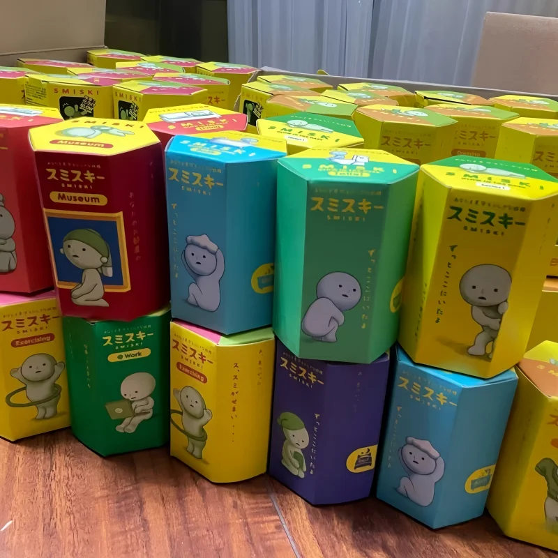 

Original SMISKI Hippers Museum Bath Bed Cheer Yoga Work Series Series Recorative Mini Figures Dolls Blind Box Toys Birthday Gift