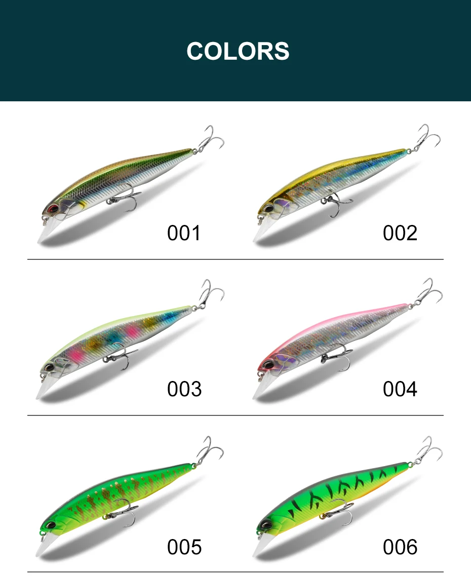 ESFISHING Minnow Angelköder 100mm 16g Sparrow Minnow Farbauswahl Harter Köder Angelzubehör – Detail 8