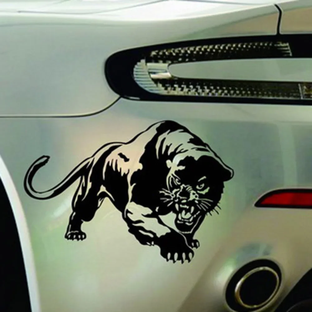 Di alta qualità Fiery Wild Panther Hunting Car Body Decal adesivi per auto decorazioni per moto impermeabili e protezione solare, 20CM * 30CM