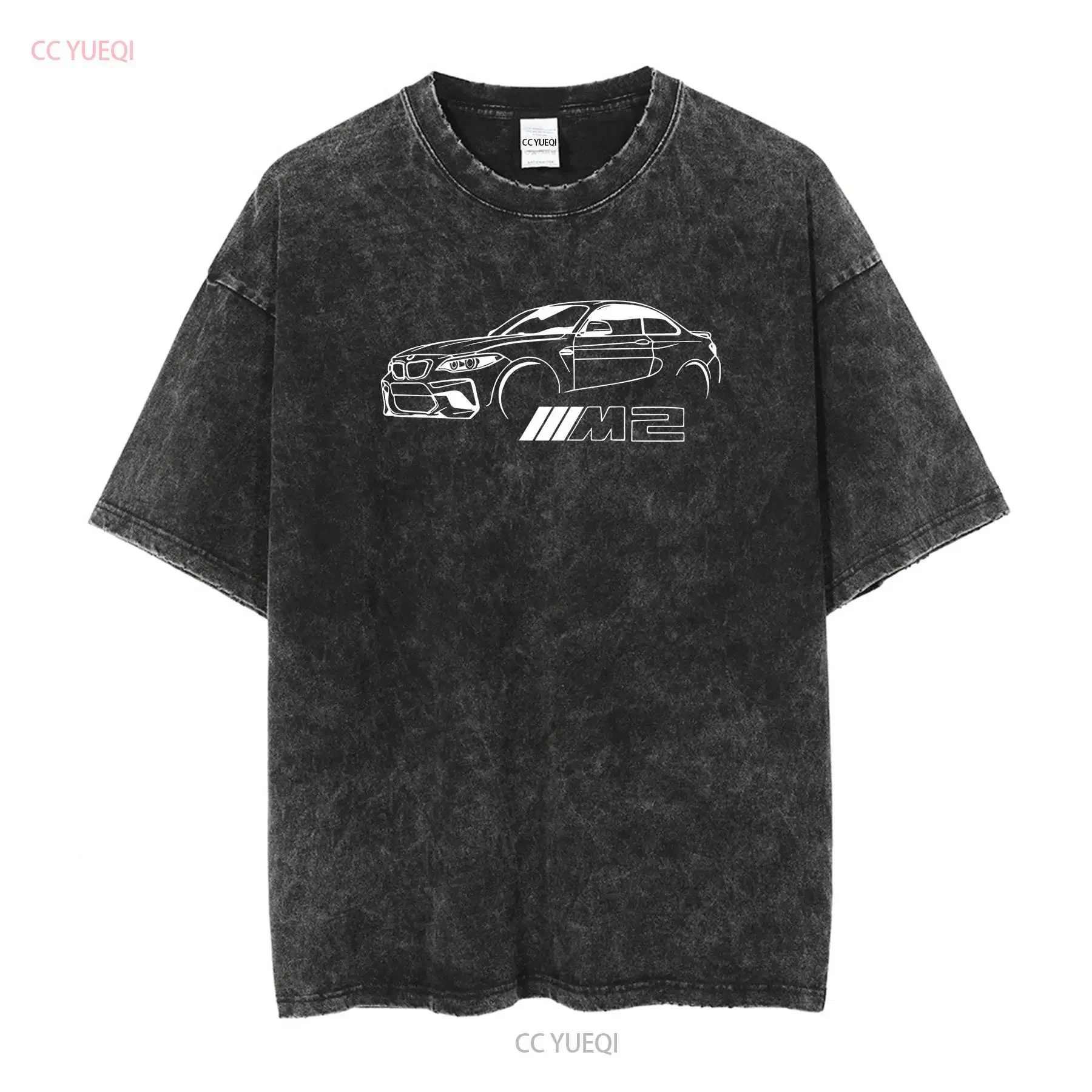 M2 F87 Inspired T Shirt long or short sleeves vintage Washed graphic Stretched Soft Unisex Stylish designer clothes Breathable