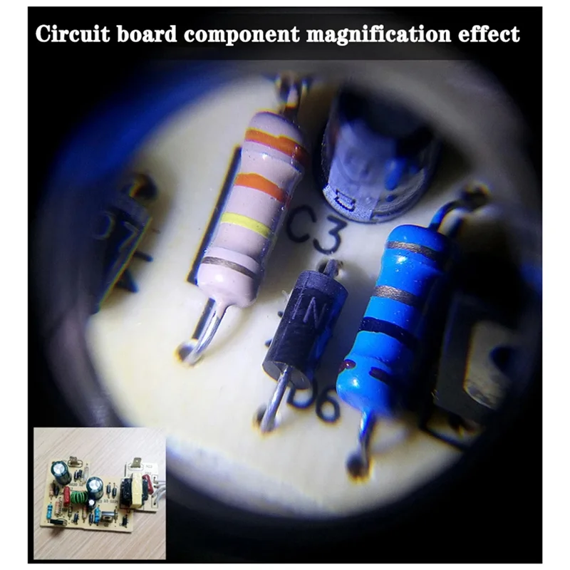 

Новое ювелирное увеличительное стекло, увеличительное стекло для ювелирных изделий, четырехцветный источник света, 13 светодиодов, лупа 30X