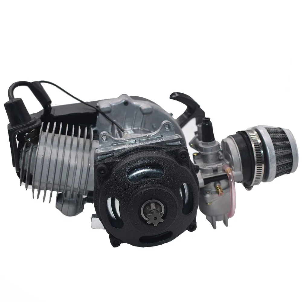 49cc Silnik gazowy 2-suwowy Łatwy rozruch 25H Zębatka Przekładnia Filtr powietrza Do Mini Pocket Pit Quad Dirt Bike ATV Scooter — zdjęcie 7
