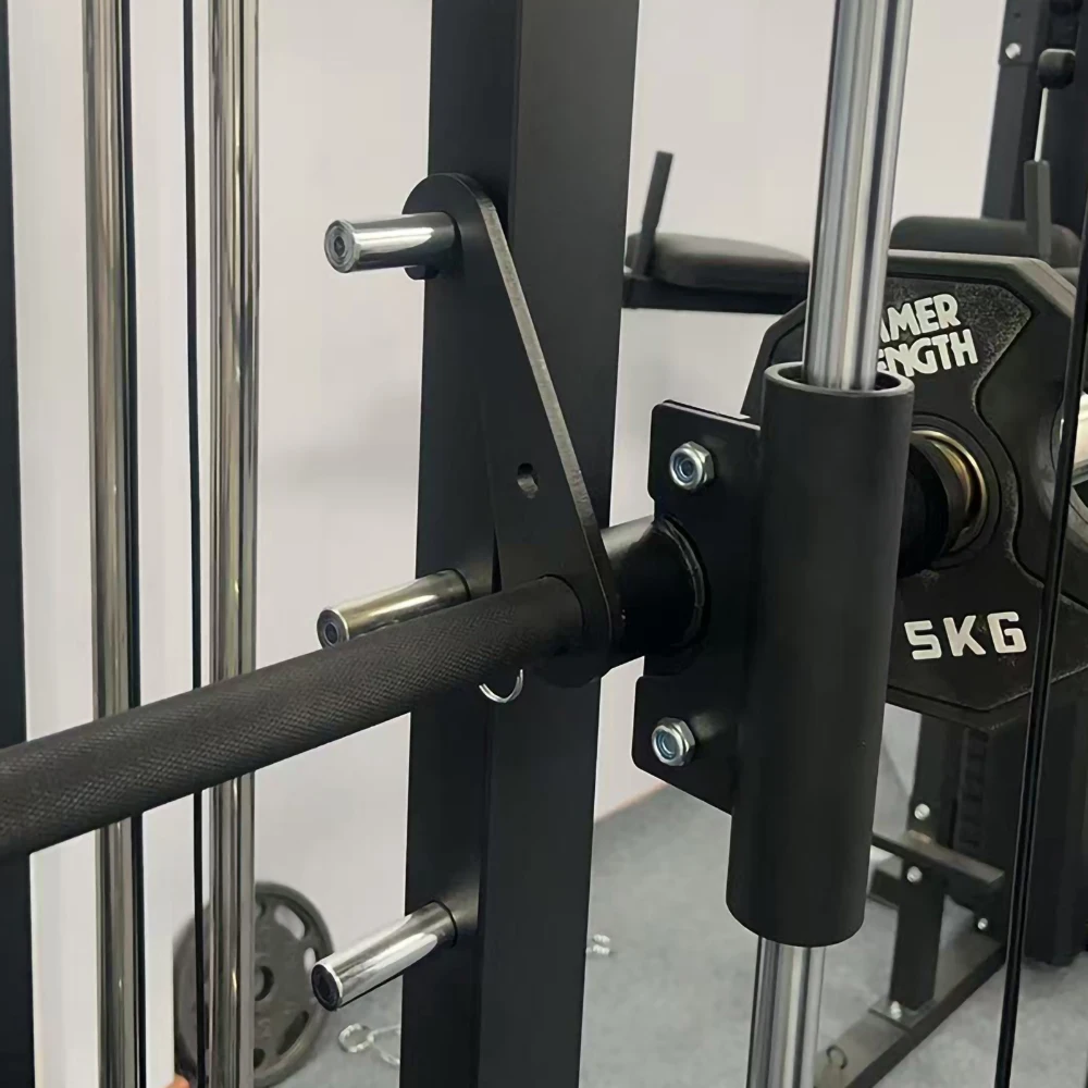 Unisex Comprehensive Trainer Fitness Machine Smith Machine with Horizontal Push Squat Frame Bird Gantry Multi-Function Station
