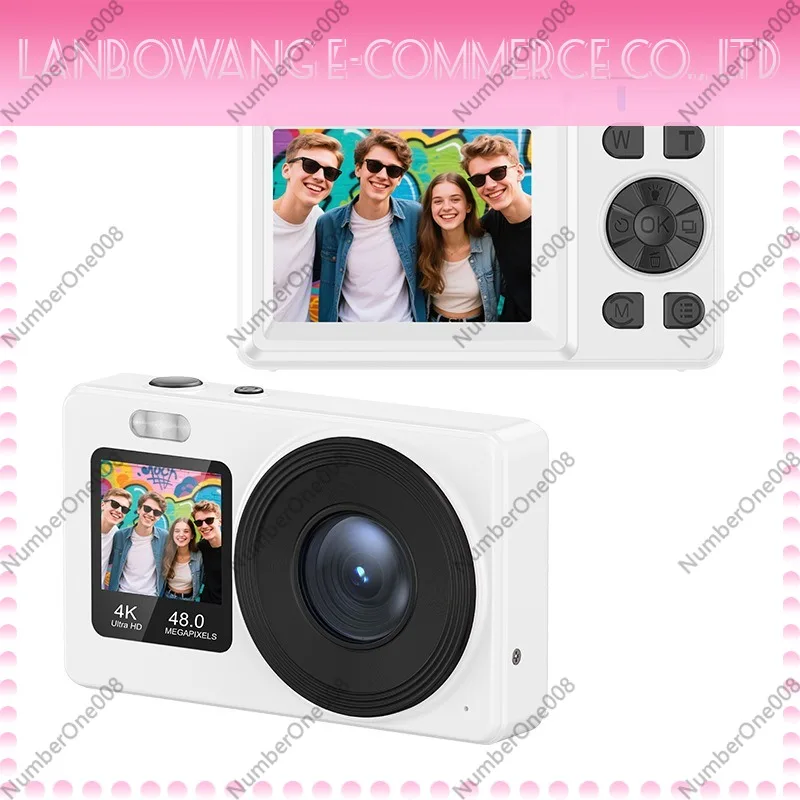 

4K HD CCD Digital Camera Dual Screen Compact Camera Home Portable Entry Level Travel Camera With Wi-Fi