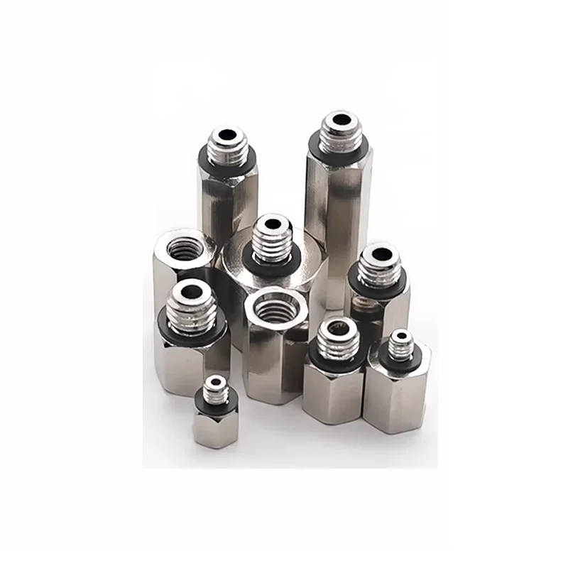 5PCS M3 M4 M5 M6 M8 Female To Male Thread Socket Air Pneumatic Pipe Fitting Connector Adapter Coupling