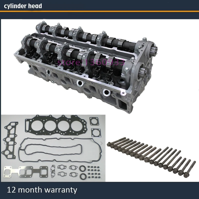 WE WL complete cylinder head assembly for Ford Ranger Everest Mazda pick up BT50 2.5 TDI DOHC 16V 2006- with full gasket bolt