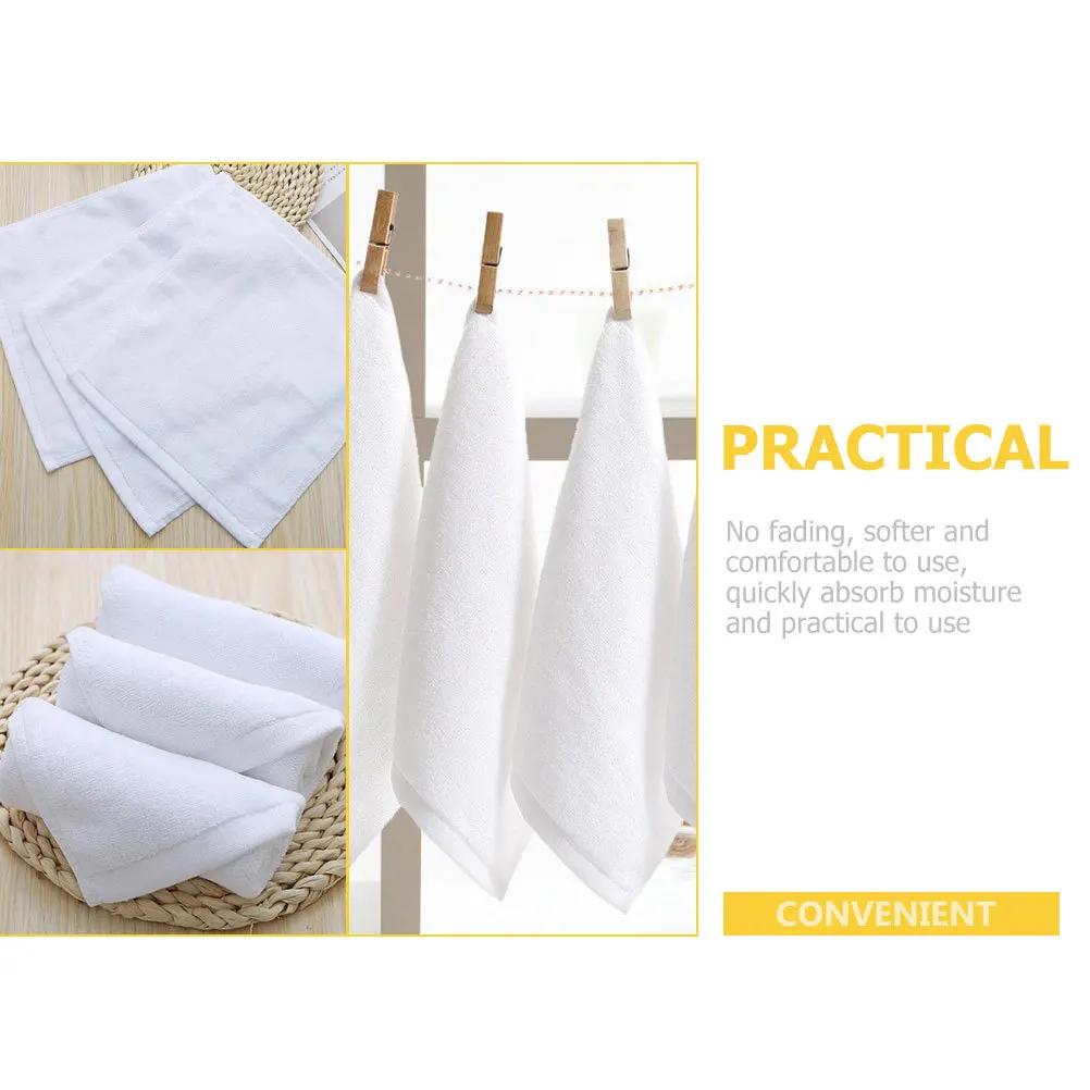 8Pcs Premium Cotton Face Towels Gentle on Skin Fast Absorbing Washcloths for Daily Cleansing Home Bathroom Essentials