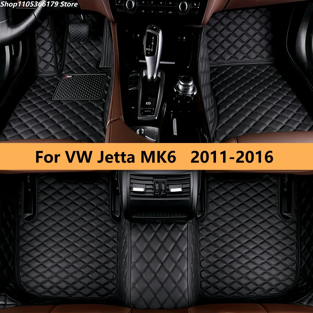 

Vehicle Leather Carpets Pads For VW Jetta MK6 2011 2012 2013 2014 2015 2016 Auto Accessories Pads Car Foot Carpet