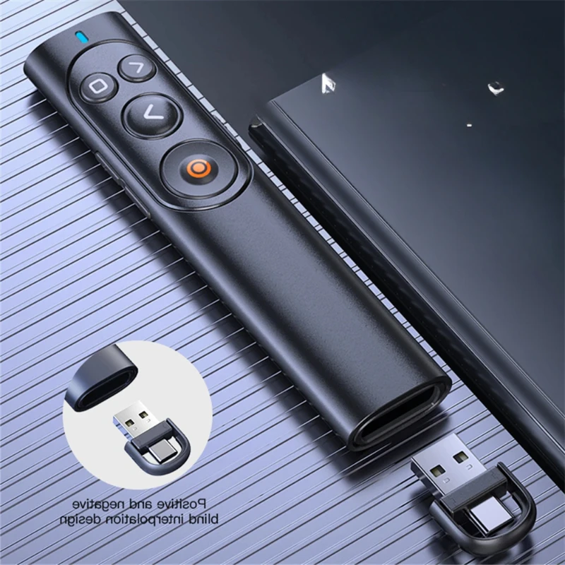 Wireless Presenter Multifunctional PPT Page Turning Pen Rechargeable Speech Projector Pen for Projector Powerpoint PPT Slide New