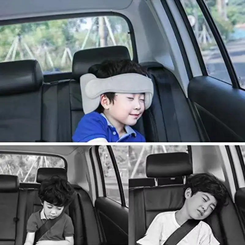 Child Car Safety Seat Head Fixed Strap Baby Sleep Assist Headrest Harness Car Travel Interior Protection Accessory