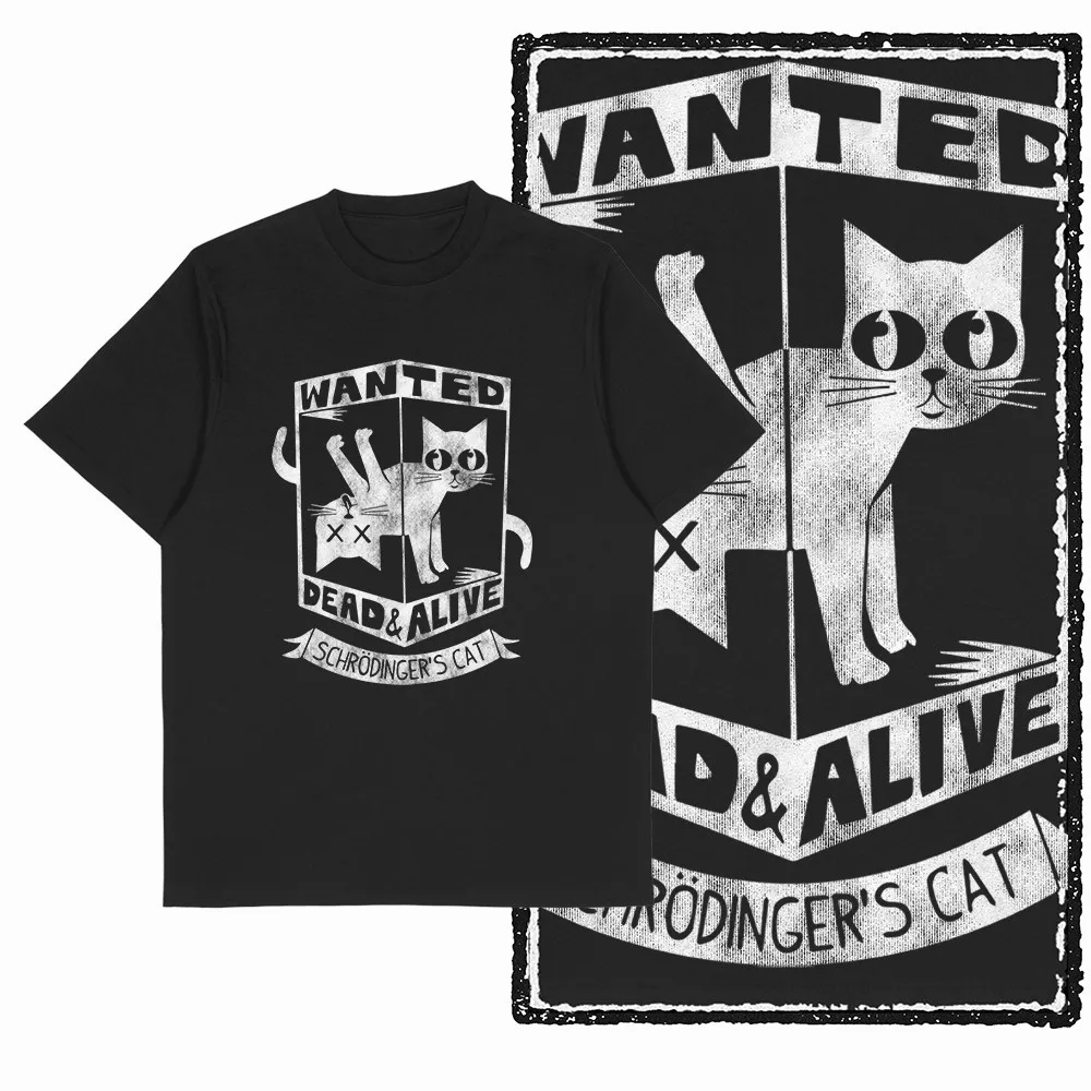 Vintage Cat Printed Graphic Men t-shirt Black Unique Big Size Cotton Tshirt Retro Streetwear T Shirt For Men Tee Shirt G50