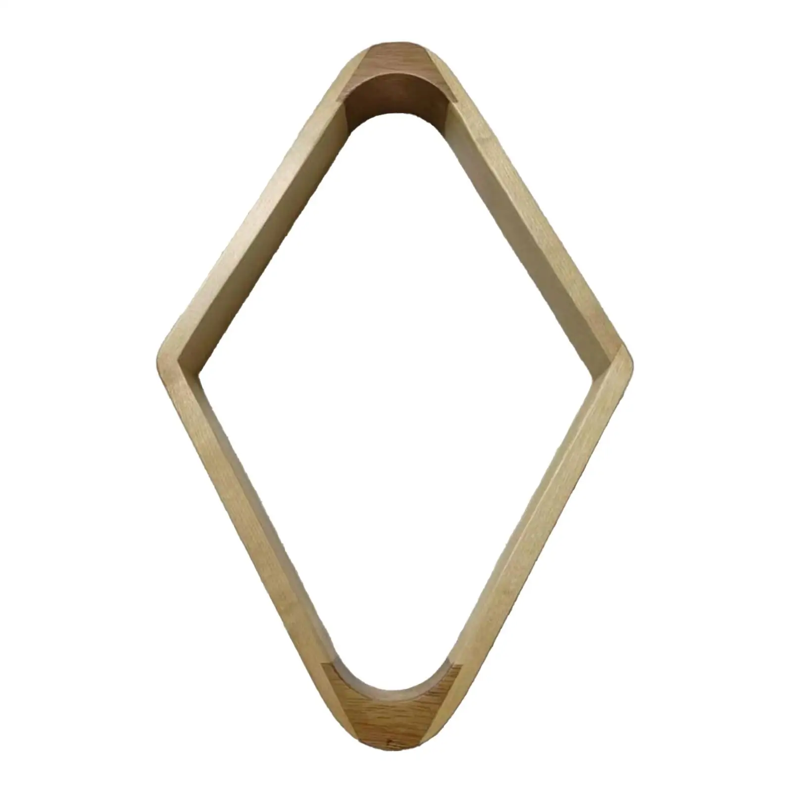 Rak Bola Biliard 9 Bola Berbentuk Berlian untuk Olahraga Santai, Perlengkapan Biliard Kayu