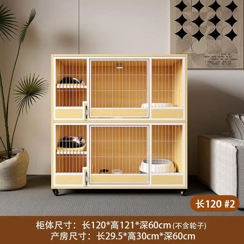 

Cat breeding cage cattery breeding household cat breeding cage cat cabinet three-layer combination