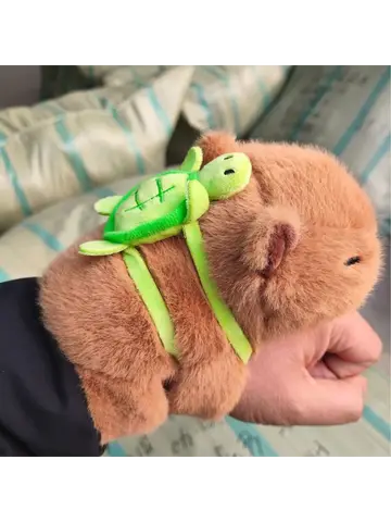 Kawaii Animal Panda Capybara Fox Wristband Plush Doll Toys Soft Wrist Band Christmas Gifts