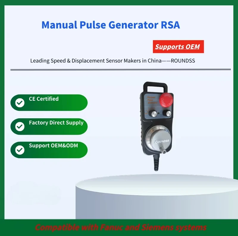 RSA 4/6 axis handwheel manual pulse generator for numerical control machines with 90 degree functional ° phase signal output