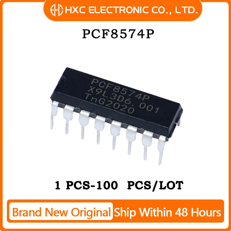 

5PCS/10PCS/50PCS/100PCS PCF8574P,112 PCF8574P IC XPNDR 100KHZ I2C 16DIP 100% Brand New Original IC Chip