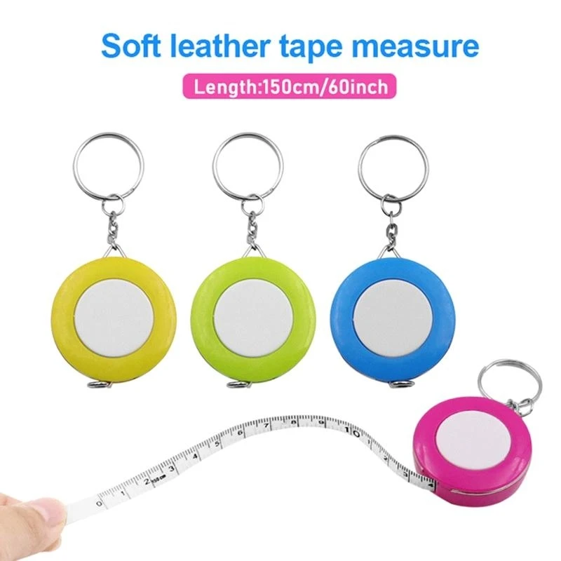 F92B Retractable Tape Measure dengan pita soft pape mini ukur dua sisi