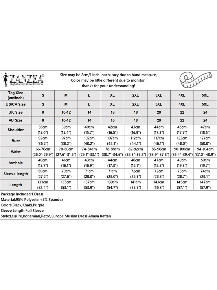 ZANZEA-vestidos de fiesta elegantes y modestos para mujer, hiyab musulmán con lazo y manga acampanada, vestido largo escalonado, ropa de Ramadán Eid 3XL