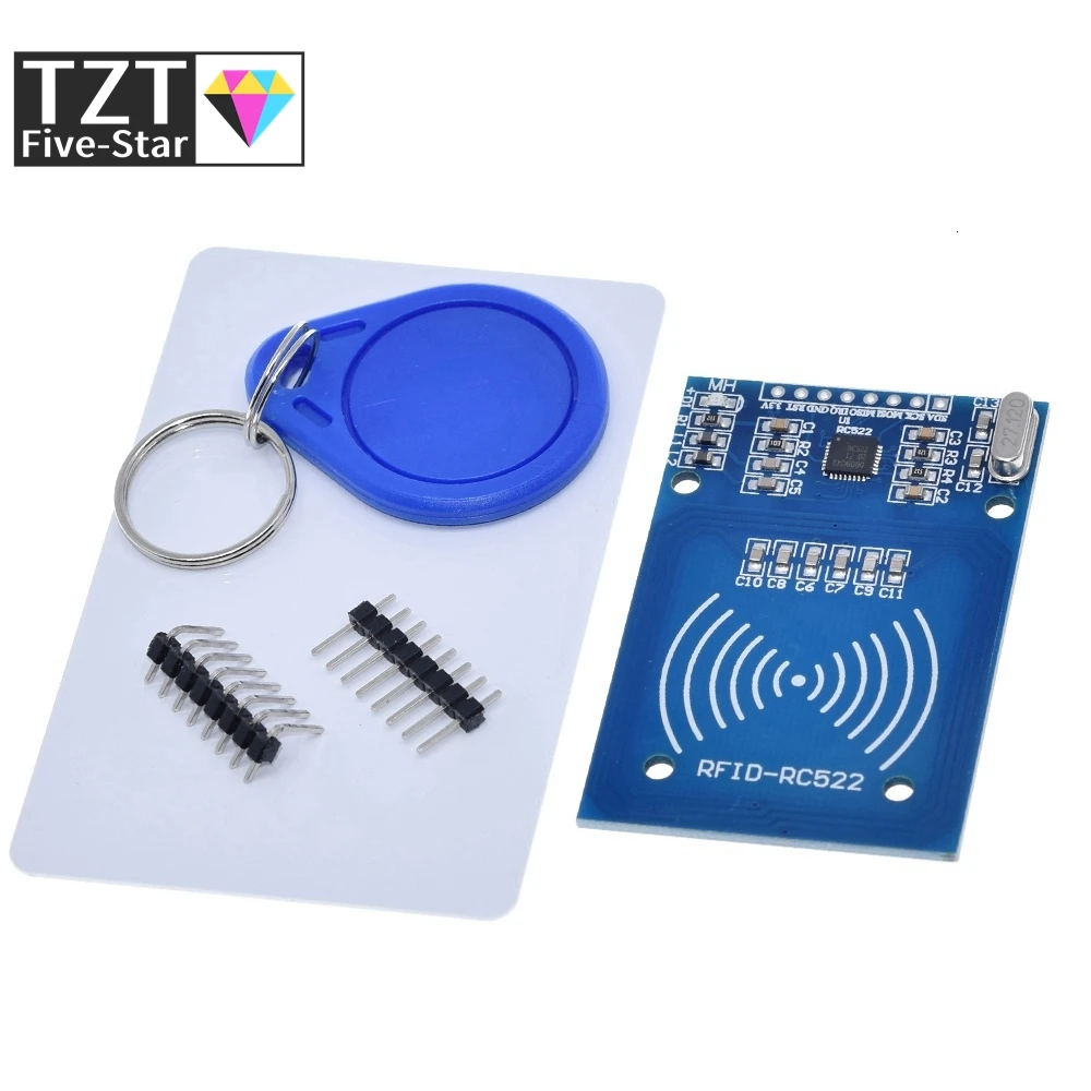 TZT MFRC-522 RC-522 RC522 Antenna RFID IC Wireless Module For Arduino IC KEY SPI Writer Reader IC Card Proximity Module