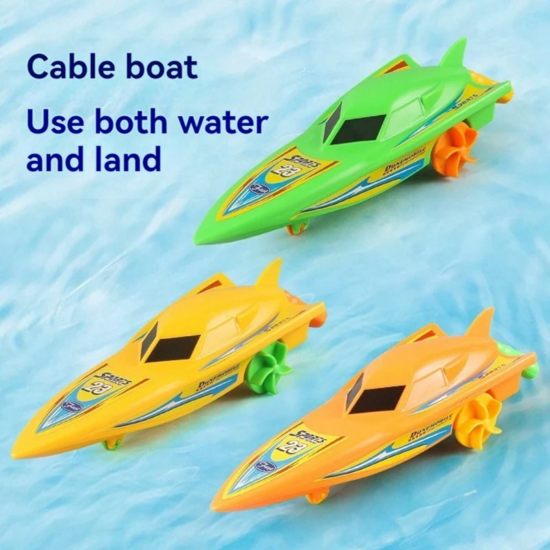 Kids Speed Boat Ship Wind Up Toy Bath Toys Shower Toys Float In Water Kids Classic Clockwork Toys For Children Gift