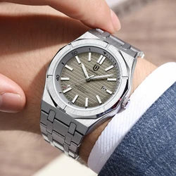 QINGXIYA Brand Luxury Fashion Watch Men Stainless Steel Waterproof Date Clock Sport Watches Mens Quartz Wristwatch Montre Homme